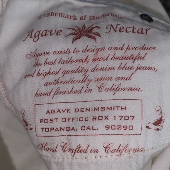 AGAVE Jeans Women’s Size 28 Size 6 Agave Slim Boot Cut Jeans Agave Nectar White - Picture 11 of 16